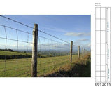Galvanised Stock Fence ~ L9/120/15 ~ 1.2m x 50m 2.5mm/2mm wire