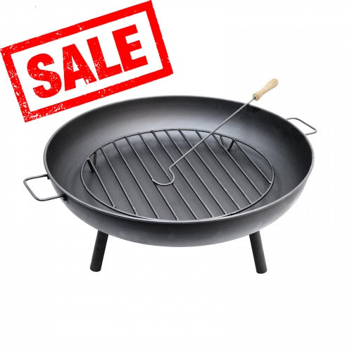 Deluxe Fire Pit With Handles 100cm