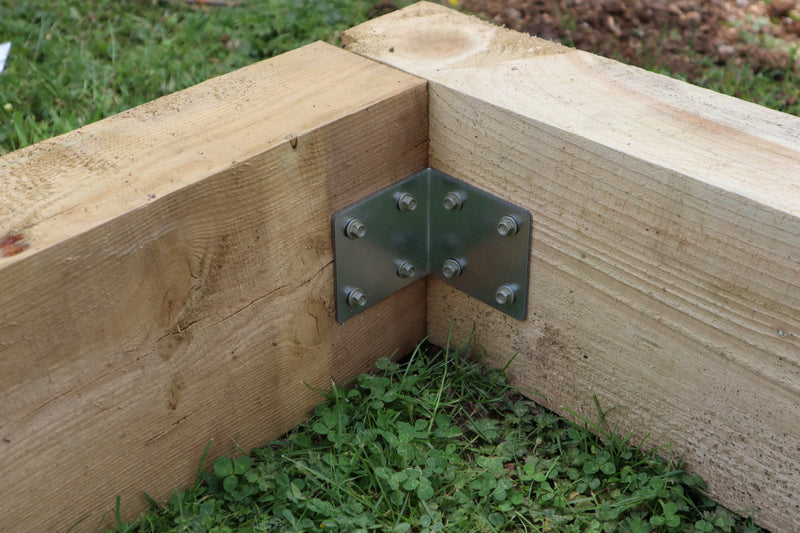 Fencemate Sleeper Angle Plate Galvanised - 85 x 85 x 80mm x 2.5mm