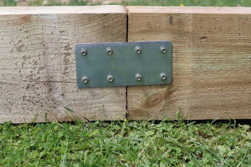 Fencemate Sleeper Joining Plate Galvanised - 170 x 80mm x 2mm