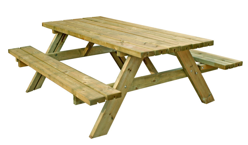 Rectangle 6 Seat Picnic Table