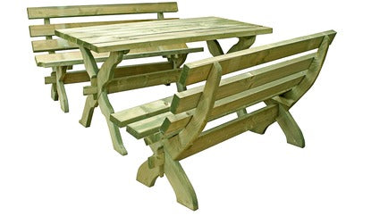 Domas Table & Bench Set