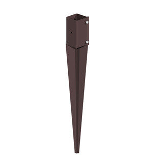 FENCEMATE® SWIFT CLAMP DRIVE/POST SUPPORT | 4"X4"X24" BROWN