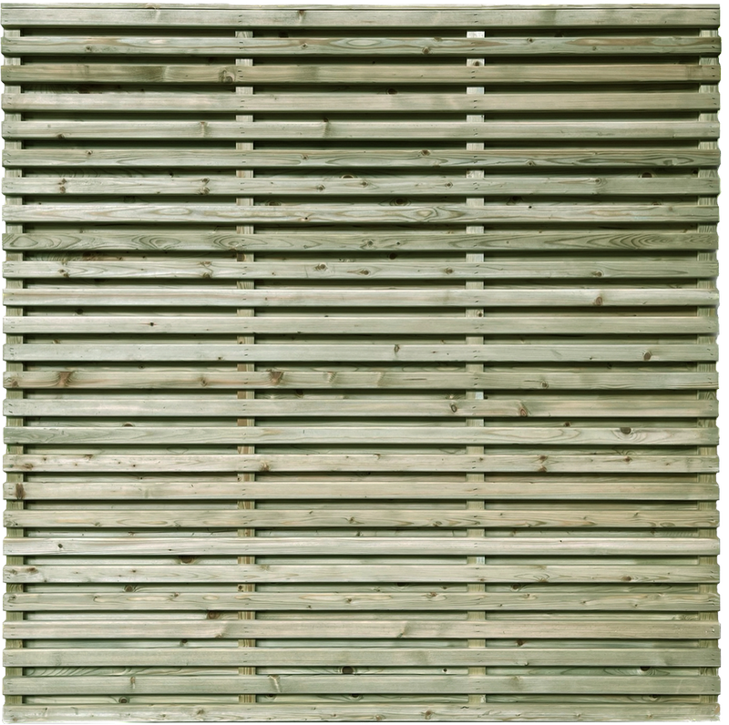 Privacy Double Slatted Panels