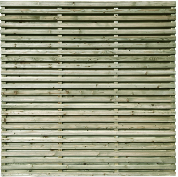 Privacy Double Slatted Panels