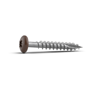 DuraPost® PAN HEAD TIMBER SCREWS | 4 X 40MM SEPIA BROWN Box of 200