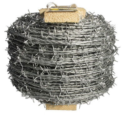HEAVY GALVANISED MILD STEEL BARBED WIRE 2.5mm 200m
