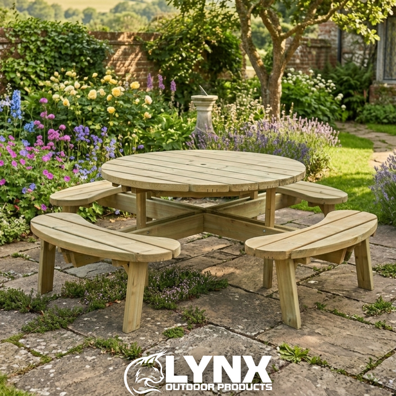 Round 8 Seat Picnic Table