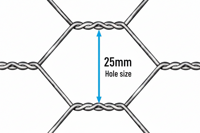 GALVANISED HEXAGONAL WIRE RABBIT NETTING 1200 x 25mm 0.9mm 50m