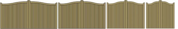 Tunley Pressure Treated Driveway Gate