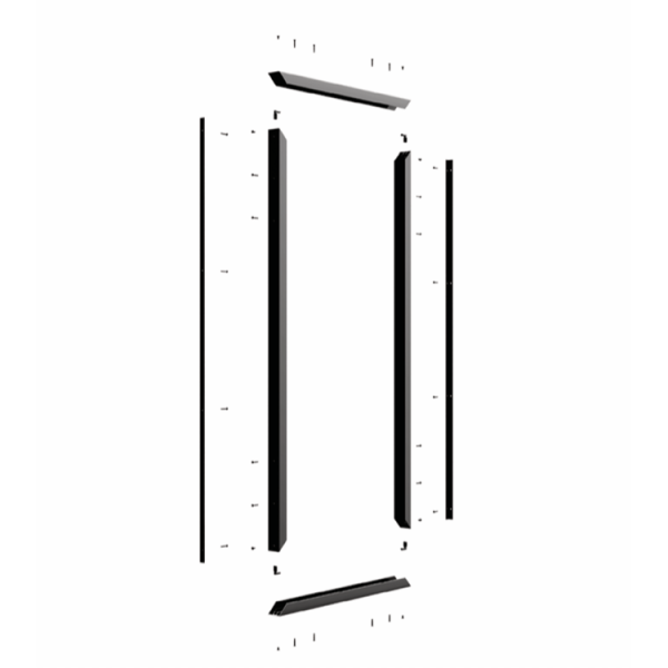 DuraPost Vista Gate Kit Anthracite Grey
