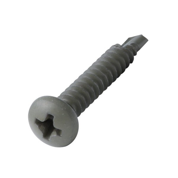 DuraPost Vista Olive Grey Self Drilling Screw (16 Pieces)