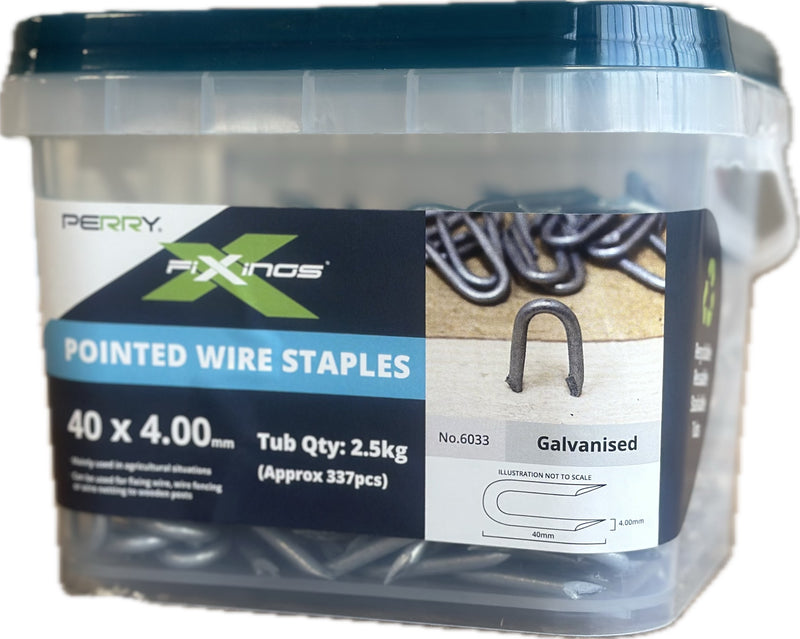 GALVANISED  Pointed (Netting) Wire Staples