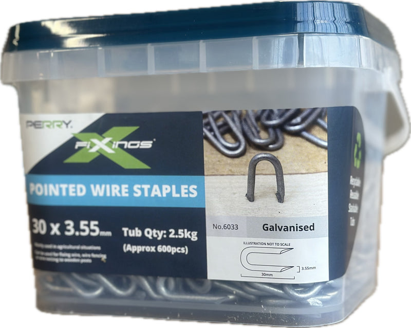 GALVANISED  Pointed (Netting) Wire Staples