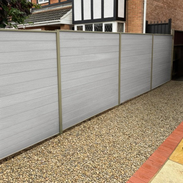 DuraPost Vista Ash Composite Fencing Board 1800 x 150 x 20mm (4 Pack)