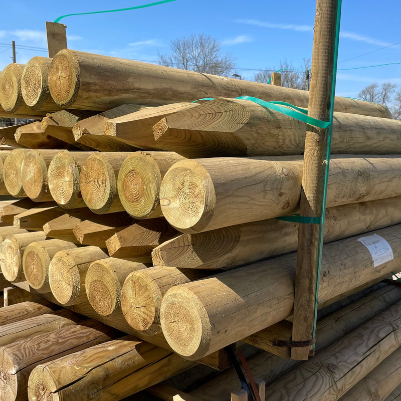 150mm Round Fence posts – Pointed UC4