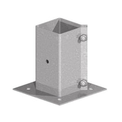 FENCEMATE Swift Clamp Bolt-Down Post Support 4×4 GALV
