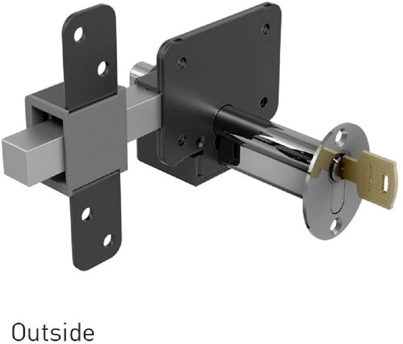Gatemate Long Throw Gate Lock Euro Profile Single Locking