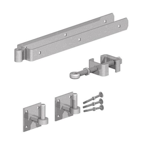 GATEMATE® Field Gate ADJUSTABLE HINGE SET HOOKS ON 4x4 PLATE