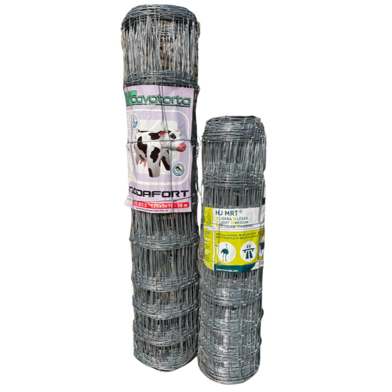 Galvanised Stock Fence ~ L8/80/15 ~ 0.8m x 50m 2.5mm/2mm wire