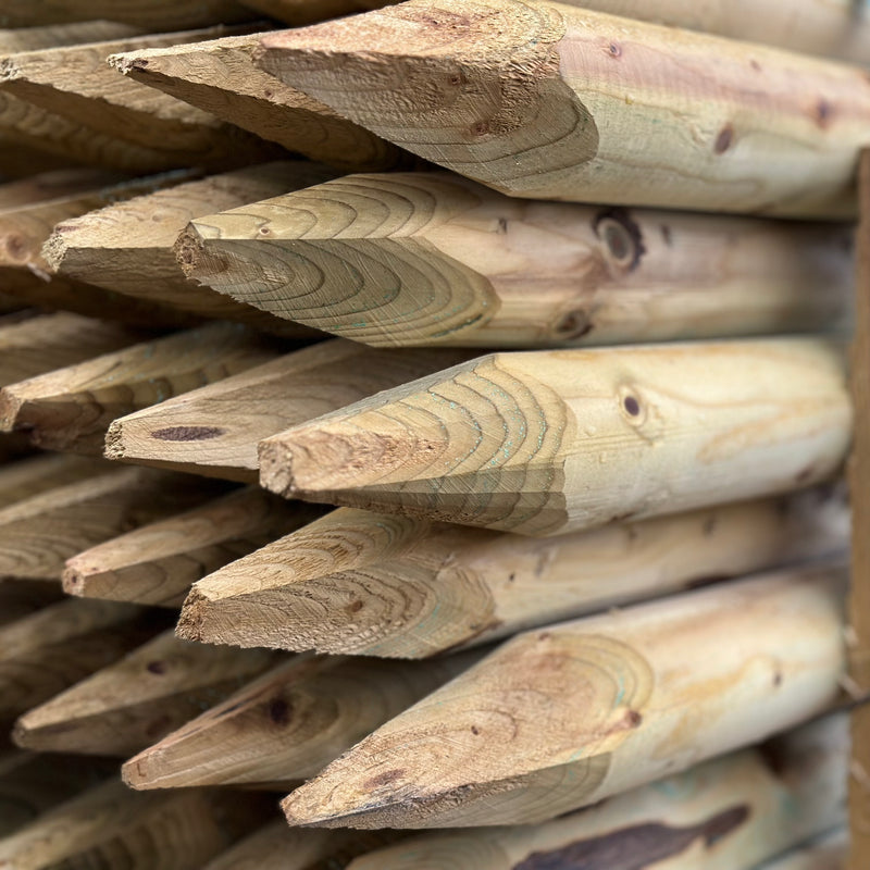 75mm Round Fence post – Pointed 1.8m (6ft)